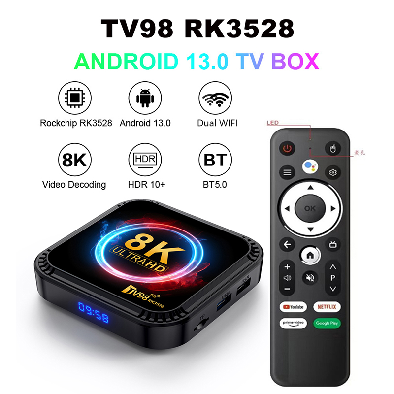 Radxa Rock 5B 16Gb - ทีวีบ็อกซ์ TV98 RK3528 ระบบแอนดรอยด์ 13 หน่วยความจำ