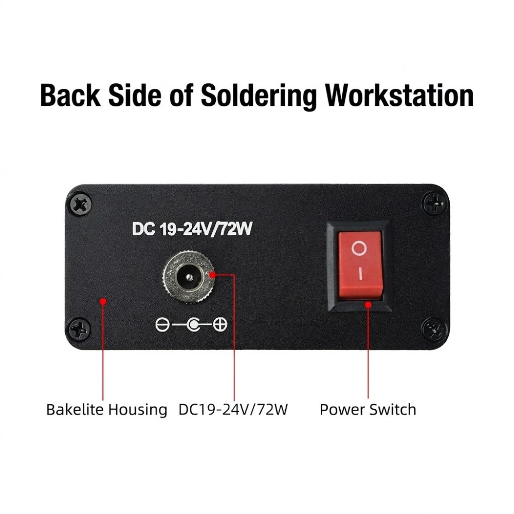 Soldering Station T12 Oled - สถานีบัดกรี T12 AC100‑240V จอแสดงผลดิจิทัล OLED 72W