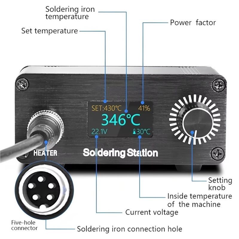 AB11-T12 สำหรับงานซ่อมแซมภายใน - Soldering Station T12 Oled บทวิจารณ์และราคา